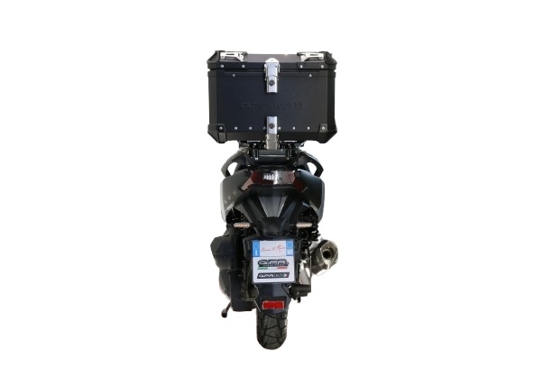 Topkoffer GPR TECH compatibel met  Bmw G 310 Gs 2017/2021 e4 Alüminyum üst kasa, siyah renk ve özel plaka dahildir Kapasite Litre 45