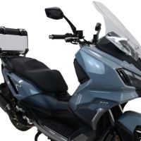 Topkoffer GPR TECH compatibel met  Bmw G 310 Gs 2017/2021 e4 Alüminyum üst çanta, özel plaka dahil gümüş rengi Kapasite Litre 45