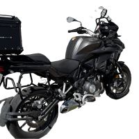 Top case GPR TECH compatible with  Benelli Trk 502 X 2021/2024 e5 GPR TECH Top case in aluminum, black color with specific plate included Capacity 45 LT.