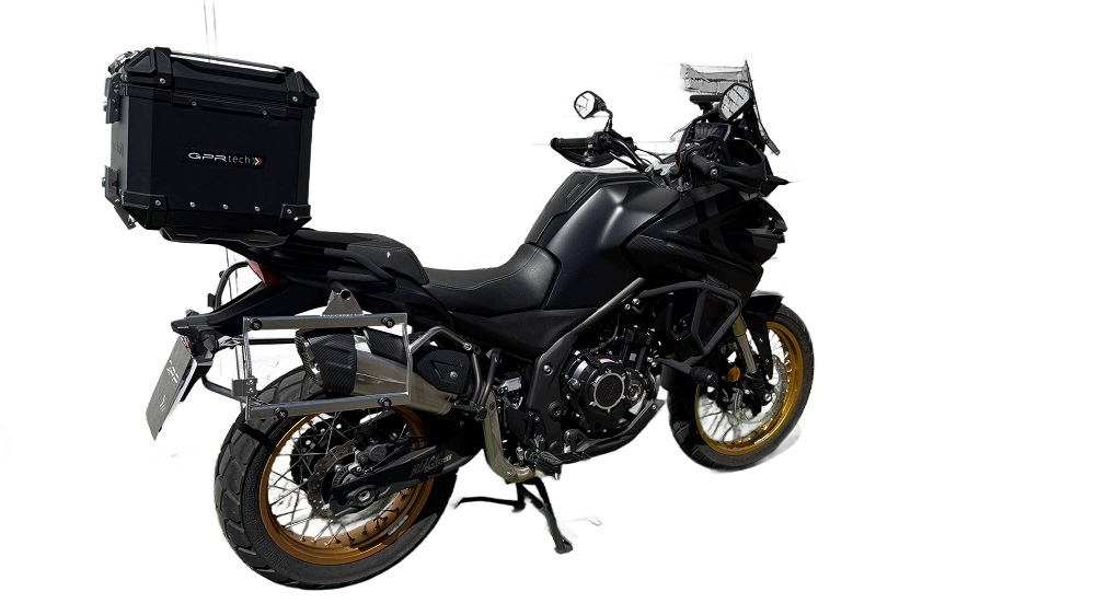Topkoffer GPR TECH compatibel met  Voge 525DSX 2023/2025 e5 Alüminyum üst kasa, siyah renk ve özel plaka dahildir Kapasite Litre 35