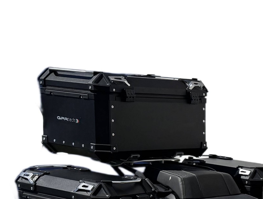 Topkoffer GPR TECH compatibel met  Voge 525DSX 2023/2025 e5 Alüminyum üst kasa, siyah renk ve özel plaka dahildir Kapasite Litre 55