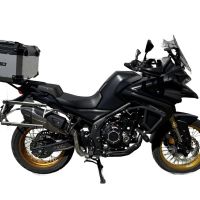 Topkoffer GPR TECH compatibel met  Voge 525DSX 2023/2025 e5 Alüminyum üst çanta, özel plaka dahil gümüş rengi Kapasite Litre 45