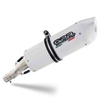 Egzoz ile uyumlu Bmw F 800 R 2015-2016, Albus Ceramic, Egzoz yasal, onaylı, çıkarılabilir db killer ve bağlantı borulu susturucu 