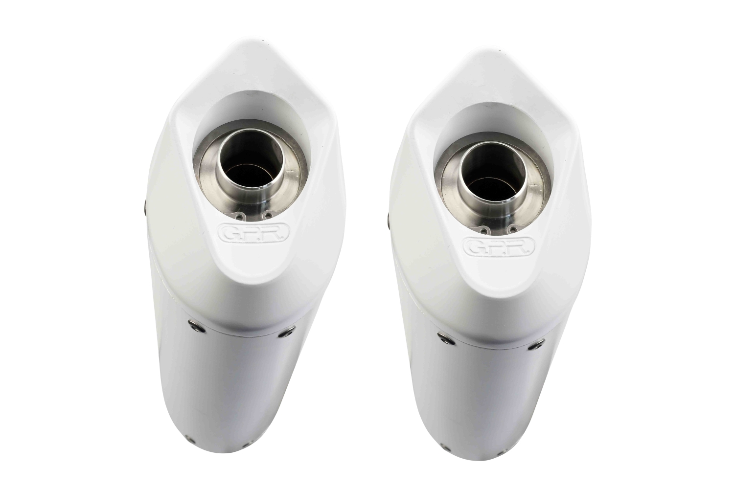 Exhaust compatible with Kawasaki Zzr 1400 2023-2024, Albus Ceramic, Dual Homologated legal slip-on exhaust including removable db killers and link pipes 