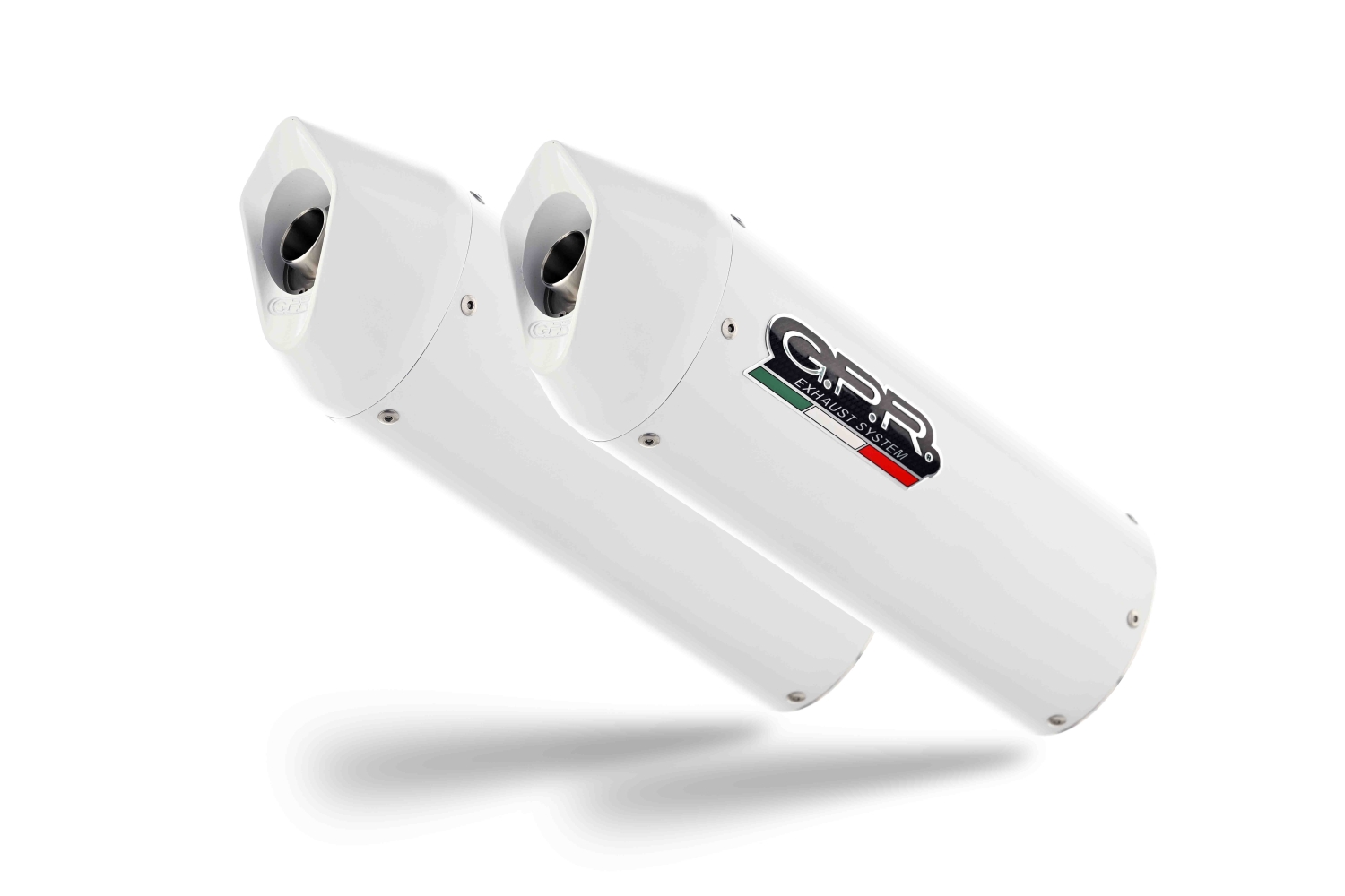 Exhaust compatible with Kawasaki Zzr 1400 2023-2024, Albus Ceramic, Dual Homologated legal slip-on exhaust including removable db killers and link pipes 