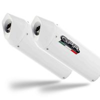 Egzoz ile uyumlu Husqvarna TERRA - STRADA TR 650 2013-2015, Albus Ceramic, Homologe sistem Double Susturucu ve özel bağlantı borusu 