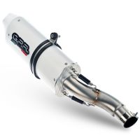 Egzoz ile uyumlu Yamaha Mt-09 Tracer 900 2015-2016, Albus Ceramic, Onaylanmış ve yasal, çıkarılabilir db öldürücü dahil tam sistem egzozu 