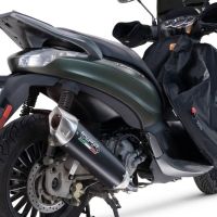 Egzoz ile uyumlu Piaggio Beverly 300 I.E. ABS - S - Police 2016-2020, Furore-X Scooter, Onaylanmış ve yasal, çıkarılabilir db öldürücü dahil tam sistem egzozu 