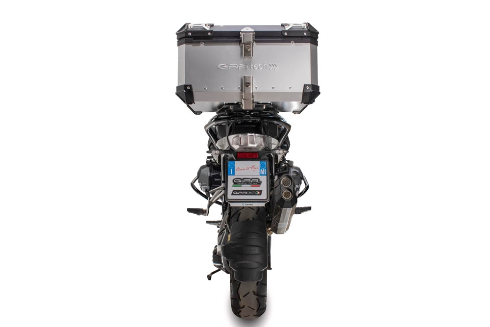 Top case GPR TECH compatible with  Bmw R 1200 Gs 2013/2016 GPR TECH Top case in aluminum, silver color with specific plate included Capacity 55 LT.
