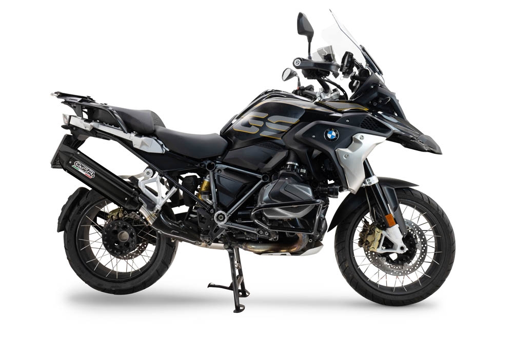Egzoz ile uyumlu Bmw R 1250 Gs -Adventure 2019-2020, Furore-X Titanio Nero, Egzoz yasal, onaylı, çıkarılabilir db killer ve bağlantı borulu susturucu 