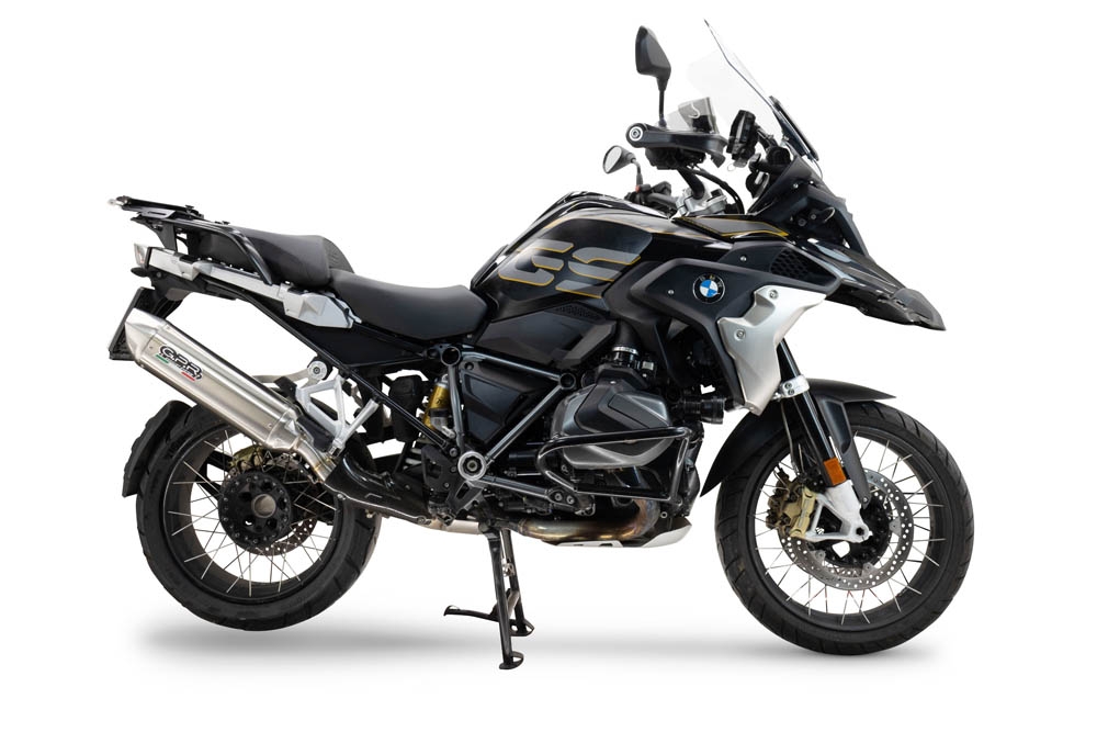 Egzoz ile uyumlu Bmw R 1250 Gs -Adventure 2019-2020, Furore-X Acciaio Inox, Egzoz yasal, onaylı, çıkarılabilir db killer ve bağlantı borulu susturucu 