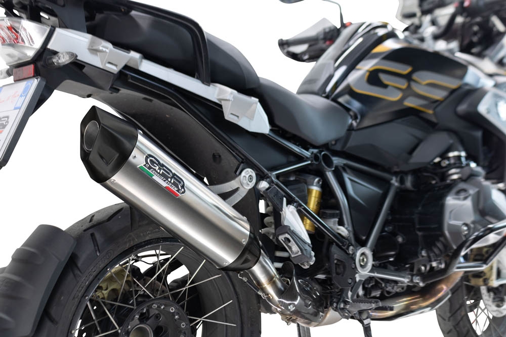 Egzoz ile uyumlu Bmw R 1250 Gs -Adventure 2021-2024, Furore-X Titanio, Egzoz yasal, onaylı, çıkarılabilir db killer ve bağlantı borulu susturucu 