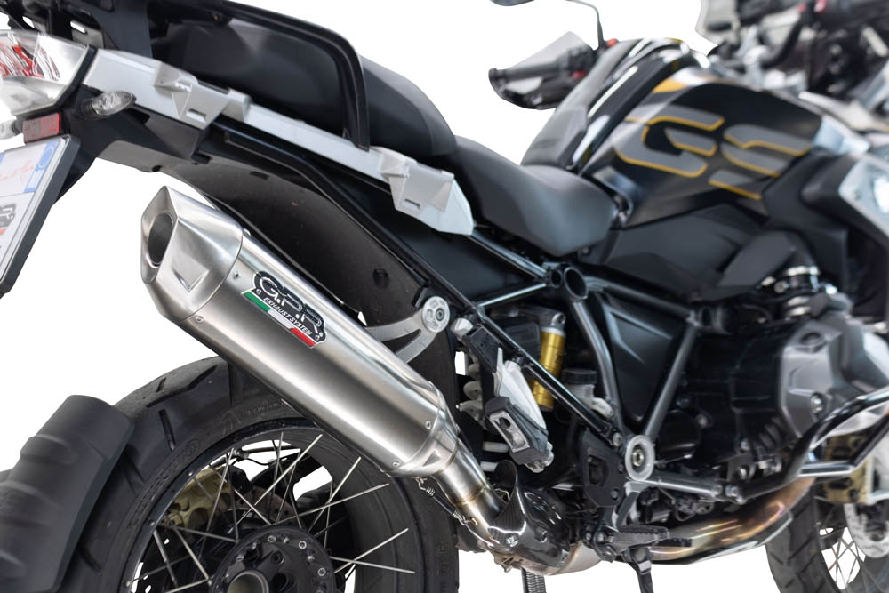 Egzoz ile uyumlu Bmw R 1250 Gs -Adventure 2019-2020, Furore-X Acciaio Inox, Egzoz yasal, onaylı, çıkarılabilir db killer ve bağlantı borulu susturucu 