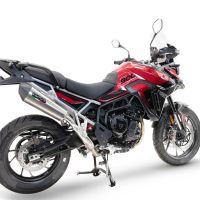 GPR exhaust compatible with  Triumph Tiger 900 GT / Pro / Rally Pro 2024-2025, New Grand Prix Evo Titanium, Homologated legal slip-on exhaust including removable db killer and link pipe 
