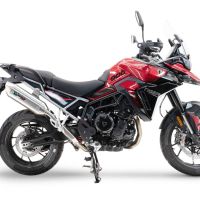 Egzoz ile uyumlu Triumph Tiger 900 GT / Pro / Rally Pro 2024-2025, Furore-X Acciaio Inox, Egzoz yasal, onaylı, çıkarılabilir db killer ve bağlantı borulu susturucu 