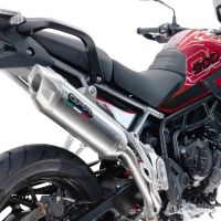 Egzoz ile uyumlu Triumph Tiger 900 GT / Pro / Rally Pro 2024-2025, Furore-X Acciaio Inox, Egzoz yasal, onaylı, çıkarılabilir db killer ve bağlantı borulu susturucu 