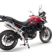 Egzoz ile uyumlu Triumph Tiger 900 GT / Pro / Rally Pro 2024-2025, Furore-X Acciaio Inox, Egzoz yasal, onaylı, çıkarılabilir db killer ve bağlantı borulu susturucu 