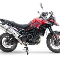 Egzoz ile uyumlu Triumph Tiger 900 GT / Pro / Rally Pro 2024-2025, Satinox , Egzoz yasal, onaylı, çıkarılabilir db killer ve bağlantı borulu susturucu 