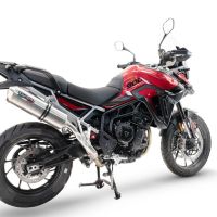 Egzoz ile uyumlu Triumph Tiger 900 GT / Pro / Rally Pro 2024-2025, Satinox , Egzoz yasal, onaylı, çıkarılabilir db killer ve bağlantı borulu susturucu 
