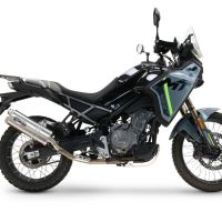 Egzoz GPR ile uyumlu  Cf Moto 450 MT 2024-2025, Dual Inox, Dbkiller'lı özel bağlantı borusunu içeren yarış egzoz sistemi 