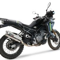 Egzoz GPR ile uyumlu  Cf Moto 450 MT 2024-2025, Dual Inox, Dbkiller'lı özel bağlantı borusunu içeren yarış egzoz sistemi 