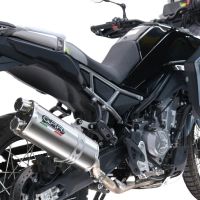 Egzoz GPR ile uyumlu  Cf Moto 450 MT 2024-2025, Dual Inox, Dbkiller'lı özel bağlantı borusunu içeren yarış egzoz sistemi 