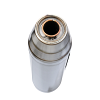 Exhaust compatible with Kawasaki KLX 110 / 110 L 2003-2025, Deeptone Inox, Racing full system exhaust, including removable db killer/spark arrestor 