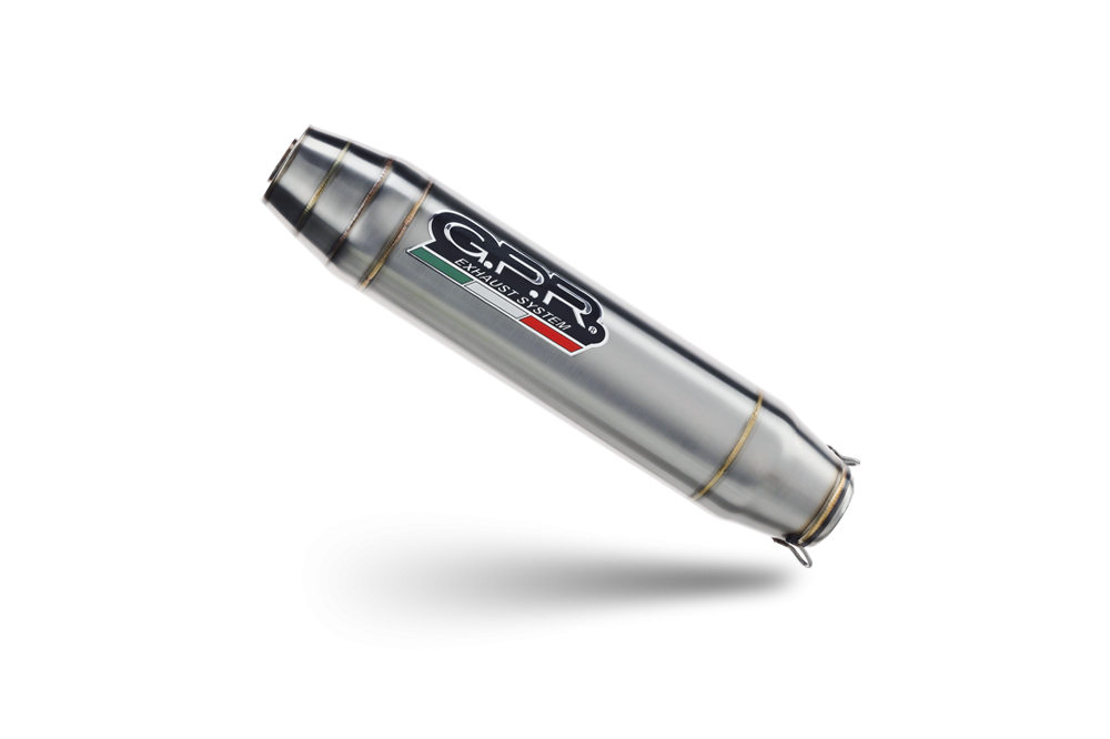 Egzoz ile uyumlu Triumph Scrambler 900 2006-2014, Deeptone Inox, Orijinal ısı kalkanı için bağlantı boruları dahil cilalı susturucuların çift takması 