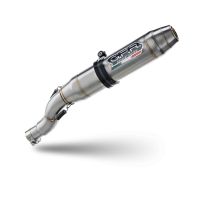 Egzoz ile uyumlu Beta RR 125 Enduro Ac 4t 2005-2009, Deeptone Inox, Egzoz yasal, onaylı, çıkarılabilir db killer ve bağlantı borulu susturucu 
