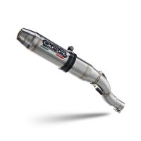 Egzoz ile uyumlu Benelli Leoncino 500 Trail 2017-2024, Deeptone Inox, Egzoz yasal, onaylı, çıkarılabilir db killer ve bağlantı borulu susturucu 