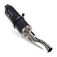 Egzoz ile uyumlu Benelli Bn 125 2018-2020, Furore Evo4 Nero, Yalnızca gürültü için onaylanan sistem, AB dışındaki pazarlar için geçerlidir Tam hat, susturucu artı toplayıcı 