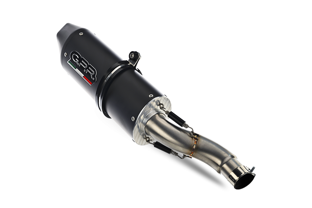 Exhaust compatible with Yamaha Yzf R1-R1-M 2015-2016, Furore Nero, Racing mid-full system exhaust 
