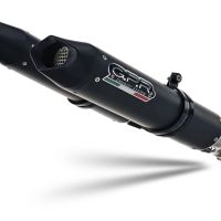 Egzoz ile uyumlu Aprilia Shiver 900 2017-2020, Furore Evo4 Nero, Homologe sistem Double Susturucu ve özel bağlantı borusu 