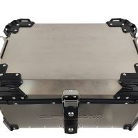 GPR TECH TOP CASE ALPI-TECH 35 LT. Top case in Titanium , Titanium Natural color with universal plate included Capacity 35 LT.