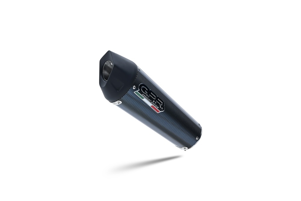 GPR exhaust compatible with  Bmw C 650 Gt 2012-2015, New Grand Prix Evo Poppy, Homologated legal slip-on exhaust including removable db killer and link pipe 