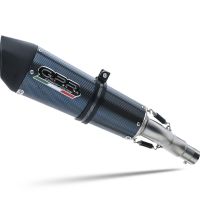 GPR exhaust compatible with  Bmw C 650 Gt 2012-2015, New Grand Prix Evo Poppy, Homologated legal slip-on exhaust including removable db killer and link pipe 