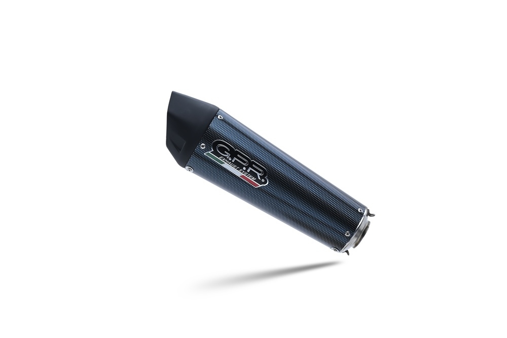 GPR exhaust compatible with  Bmw C 650 Gt 2012-2015, New Grand Prix Evo Poppy, Homologated legal slip-on exhaust including removable db killer and link pipe 