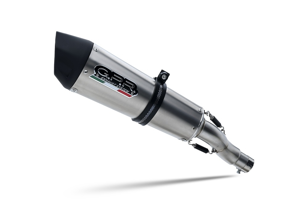 GPR exhaust compatible with  Triumph Tiger 900 GT / Pro / Rally Pro 2024-2025, New Grand Prix Evo Titanium, Homologated legal slip-on exhaust including removable db killer and link pipe 