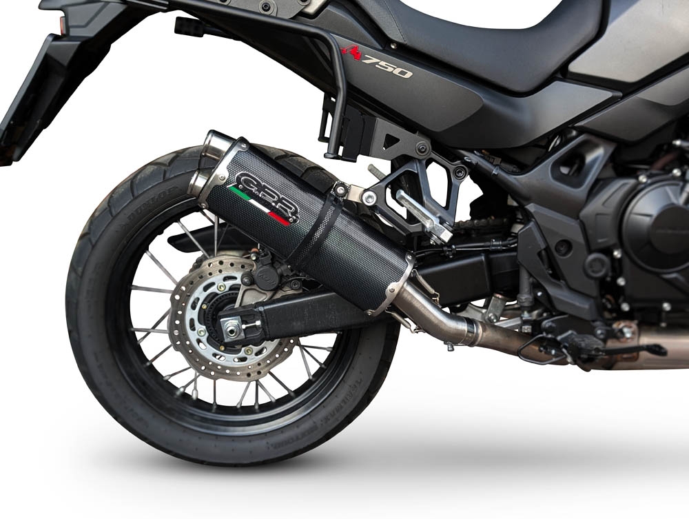 Egzoz ile uyumlu Honda XL750 TRANSALP 750 2023-2025, Dual Poppy, Egzoz yasal, onaylı, çıkarılabilir db killer ve bağlantı borulu susturucu 