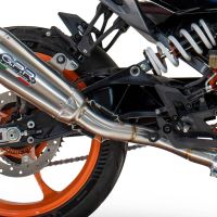 Egzoz ile uyumlu Husqvarna Vitpilen 401 2024-2025, GP-Revo Titanium, Egzoz yasal, onaylı, çıkarılabilir db killer ve bağlantı borulu susturucu 