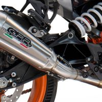 Egzoz ile uyumlu Husqvarna Svartpilen 125 2024-2025, GP-Revo Titanium, Egzoz yasal, onaylı, çıkarılabilir db killer ve bağlantı borulu susturucu 