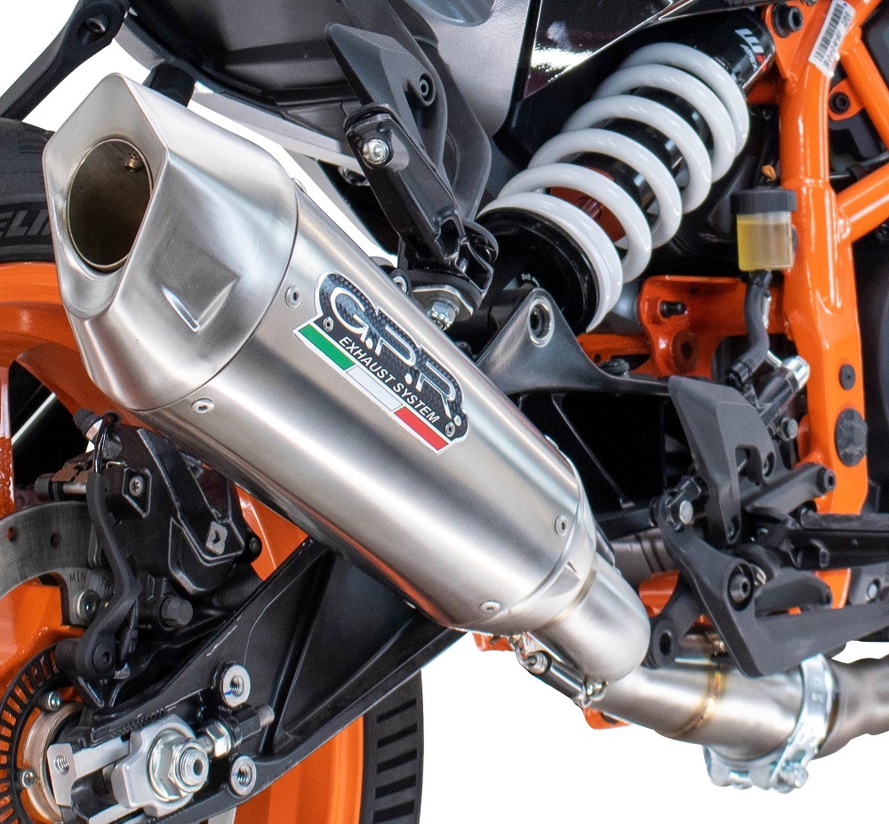 Egzoz ile uyumlu Husqvarna Vitpilen 401 2024-2025, GP-Revo Titanium, Egzoz yasal, onaylı, çıkarılabilir db killer ve bağlantı borulu susturucu 