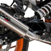 Egzoz ile uyumlu Husqvarna Vitpilen 401 2024-2025, M3 Inox , Egzoz yasal, onaylı, çıkarılabilir db killer ve bağlantı borulu susturucu 