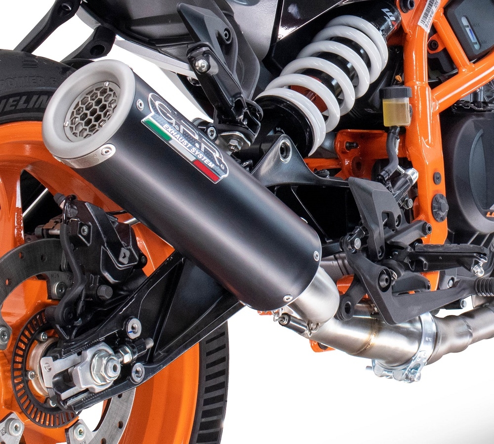 Egzoz ile uyumlu Husqvarna Svartpilen 250 2024-2025, M3 Black Titanium, Egzoz yasal, onaylı, çıkarılabilir db killer ve bağlantı borulu susturucu 