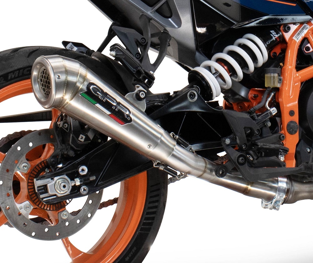 Egzoz ile uyumlu Husqvarna Svartpilen 401 2024-2025, Powercone Evo, Egzoz yasal, onaylı, çıkarılabilir db killer ve bağlantı borulu susturucu 
