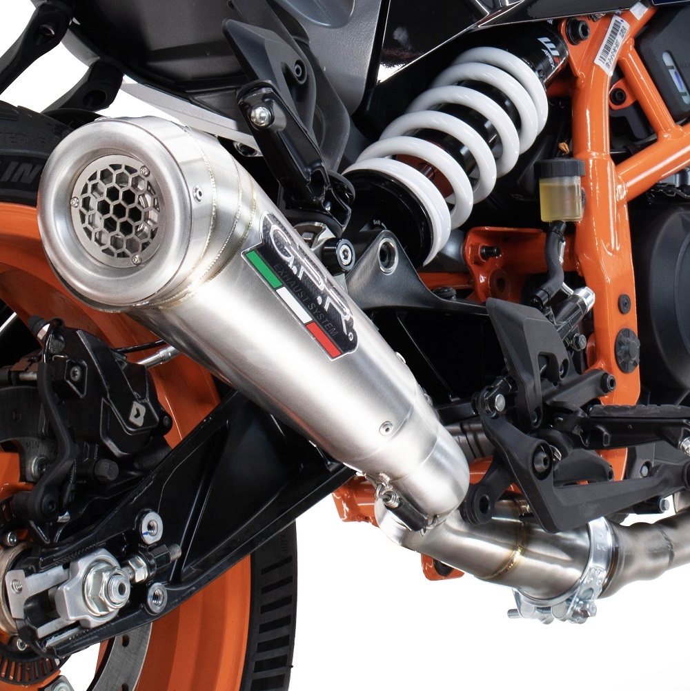 Egzoz ile uyumlu Husqvarna Svartpilen 401 2024-2025, Powercone Evo, Egzoz yasal, onaylı, çıkarılabilir db killer ve bağlantı borulu susturucu 