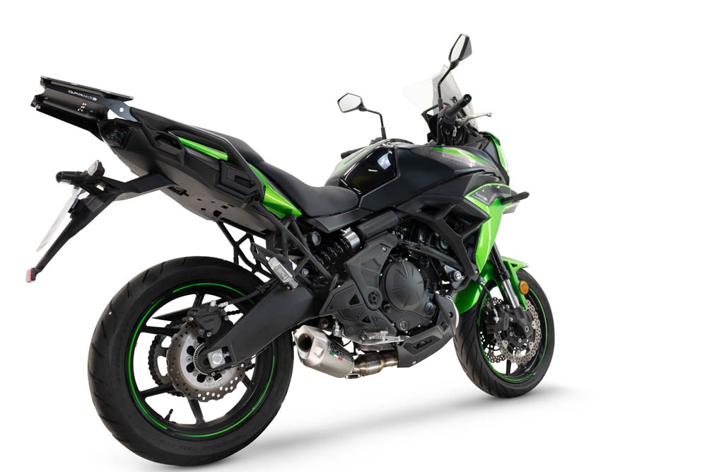Exhaust compatible with Kawasaki Versys 650 2023-2025, GP-Revo Titanium, Racing full system exhaust, including removable db killer 