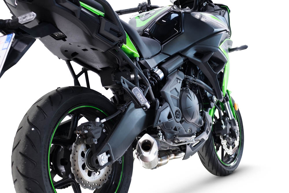 Exhaust compatible with Kawasaki Versys 650 2023-2025, GP-Revo Titanium, Racing full system exhaust, including removable db killer 