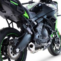 Exhaust compatible with Kawasaki Versys 650 2023-2025, GP-Revo Titanium, Racing full system exhaust, including removable db killer 