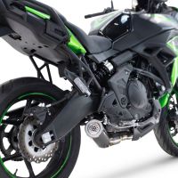 Exhaust compatible with Kawasaki Versys 650 2023-2025, M3 Black Titanium, Racing full system exhaust, including removable db killer/spark arrestor 